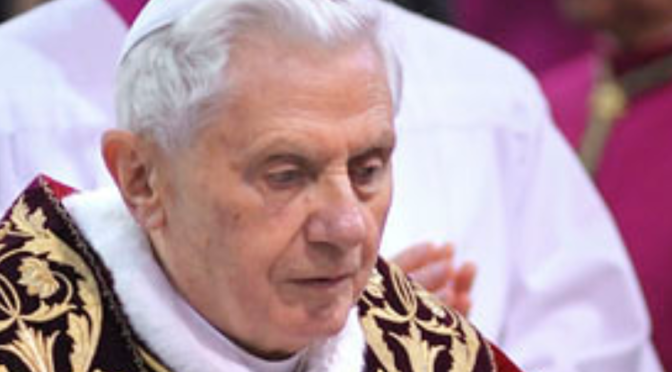 Preghiera per la guarigione di Papa Benedetto XVI