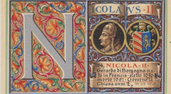 Papa Niccolò II, “In Nomine Domini”, 13 Aprile 1059